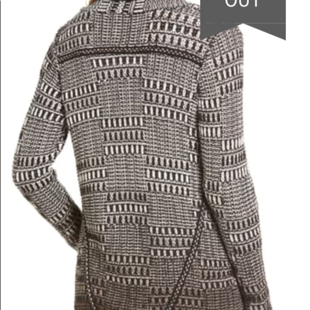 NIC+ZOE Open Front Cardigan Size-Large Color-Brown/White NWT - Picture 2 of 12